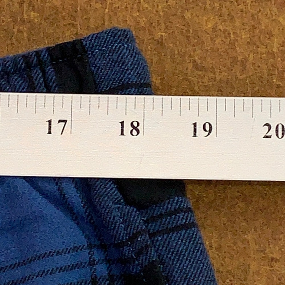 Sonoma Mens Large Blue Plaid The Essential Flannel Pajama Pants NWT - Picture 8 of 10